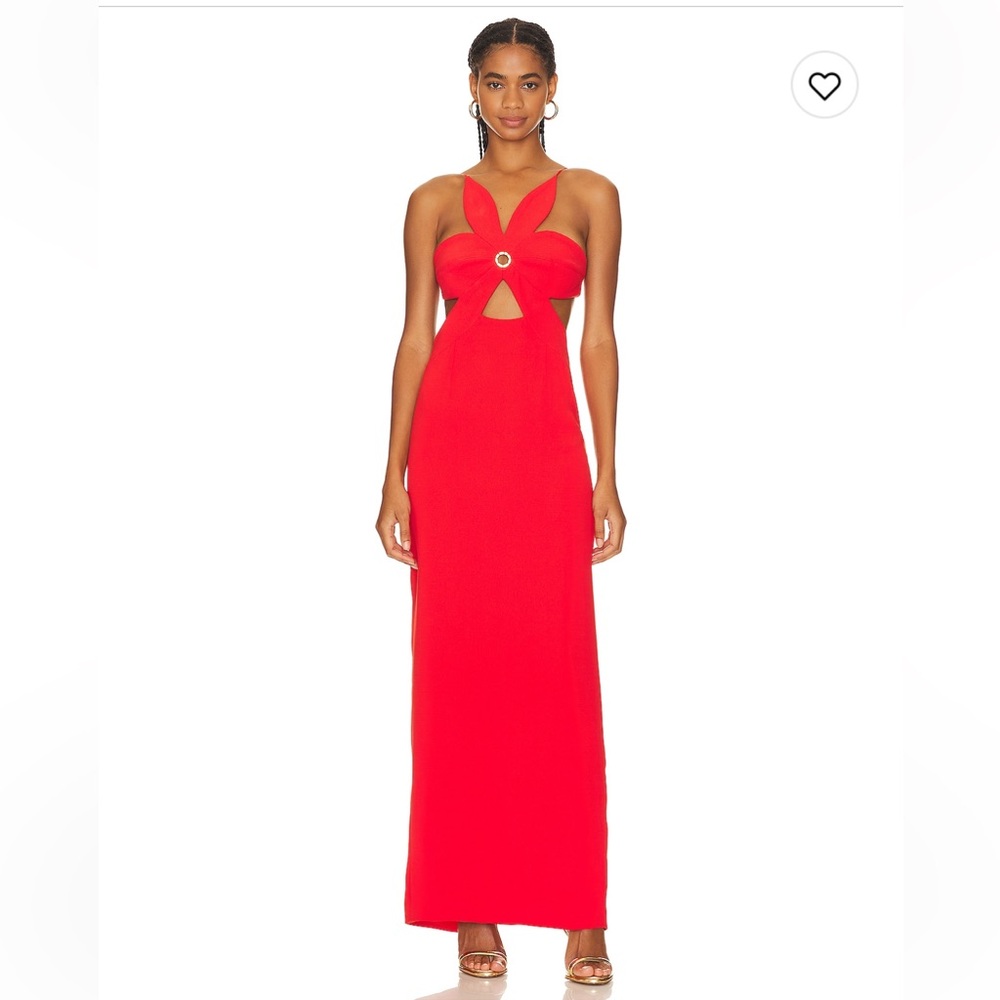 Small Ronny Kobo Raiza Dress in Tomato